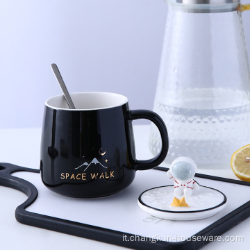 Tazza da caffè in ceramica porta cellulare tazza in ceramica